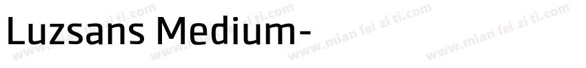 Luzsans Medium字体转换